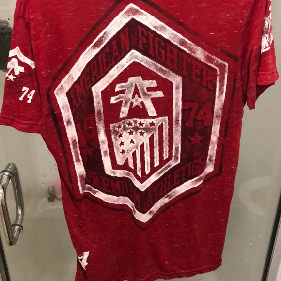 American Fighter Red “Premium Athletics” Tee Shirt - Picture 2 of 6